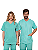 Pijama Cirúrgico Scrub Gabardine Unissex Verde Piscina - Imagem 5