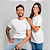 Camiseta Básica Algodão Adulto Unissex Branca - Imagem 1