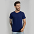 Camiseta Básica Algodão Adulto Unissex Azul Marinho - Imagem 2