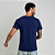 Camiseta Básica Algodão Adulto Unissex Azul Marinho - Imagem 3