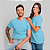 Camiseta Básica Algodão Adulto Unissex Azul Bebê - Imagem 1