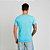 Camiseta Básica Algodão Adulto Unissex Azul Bebê - Imagem 3