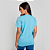 Camiseta Básica Algodão Adulto Unissex Azul Bebê - Imagem 5