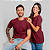 Camiseta Básica Algodão Adulto Unissex Bordô - Imagem 1