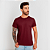 Camiseta Básica Algodão Adulto Unissex Bordô - Imagem 2