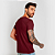 Camiseta Básica Algodão Adulto Unissex Bordô - Imagem 3