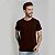 Camiseta Básica Algodão Adulto Unissex Marrom - Imagem 2