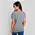 Camiseta Básica Algodão Adulto Unissex Cinza Mescla - Imagem 5