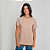 Camiseta Básica Algodão Adulto Unissex Caqui - Imagem 4