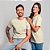 Camiseta Básica Algodão Adulto Unissex Off-White - Imagem 1
