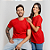 Camiseta Básica Algodão Adulto Unissex Vermelha - Imagem 1
