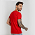 Camiseta Básica Algodão Adulto Unissex Vermelha - Imagem 3