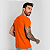 Camiseta Básica Algodão Adulto Unissex Laranja - Imagem 3