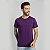 Camiseta Básica 100% Algodão Adulto Unissex Roxa - Imagem 2