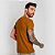 Camiseta Básica Algodão Adulto Unissex Mostarda - Imagem 3