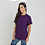 Camiseta Básica 100% Algodão Adulto Unissex Roxa - Imagem 4