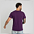 Camiseta Básica 100% Algodão Adulto Unissex Roxa - Imagem 3