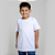 Camiseta Básica Algodão Infantil Unissex Branca - Imagem 2