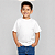 Camiseta Básica Algodão Infantil Unissex Branca - Imagem 5