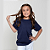 Camiseta Básica Algodão Infantil Unissex Azul Marinho - Imagem 1