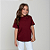Camiseta Básica Algodão Infantil Unissex Bordô - Imagem 3