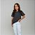 Camiseta Básica Algodão Infantil Unissex Grafite - Imagem 5