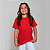 Camiseta Básica Algodão Infantil Unissex Vermelha - Imagem 3