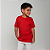 Camiseta Básica Algodão Infantil Unissex Vermelha - Imagem 5