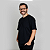 Camiseta Plus Size Algodão Adulto Unissex Preta - Imagem 2