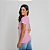 Camiseta Baby Look Algodão Adulto Feminino Rosa Bebê - Imagem 1