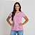 Camiseta Baby Look Algodão Adulto Feminino Rosa Bebê - Imagem 1