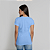 Camiseta Baby Look Algodão Adulto Feminino Azul Bebê - Imagem 3
