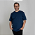 Camiseta Plus Size Algodão G4 e G5 Adulto Unissex Azul Marinho - Imagem 1
