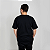 Camiseta Plus Size Algodão G4 e G5 Adulto Unissex Preta - Imagem 2
