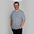 Camiseta Plus Size Algodão G4 e G5 Adulto Unissex Cinza Mescla - Imagem 1