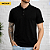 Camiseta Polo Adulto Preta Unissex - Imagem 5