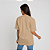 Camiseta Oversized Unissex Algodão Caqui Streetwear - Imagem 3