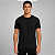 Camiseta Básica Algodão Penteada Adulto Unissex Preta - Imagem 3