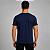 Camiseta Básica Algodão Penteada Adulto Unissex Azul Marinho - Imagem 3