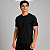 Camiseta Básica Suedine Adulto Unissex Preta - Imagem 1