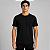 Camiseta Básica Suedine Adulto Unissex Preta - Imagem 3