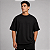 Camiseta Oversized Suedine Adulto Unissex Preta - Imagem 1