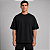 Camiseta Oversized Suedine Adulto Unissex Preta - Imagem 2