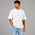 Camiseta Oversized Suedine Adulto Unissex Branca - Imagem 1