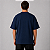 Camiseta Oversized Suedine Adulto Unissex Azul Marinho - Imagem 3