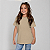 Camiseta Básica 100% Algodão Infantil Unissex Caqui - Imagem 1