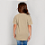 Camiseta Básica 100% Algodão Infantil Unissex Caqui - Imagem 2