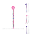 Lapiseira 0.7mm Patinha - com Ponta Substituível (Rosa e Roxo) - Imagem 1