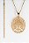 Colar Ouro 18k com pingente de mandala - Shalom - Imagem 4