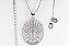 Colar Mandala - Shalom Banhado em ouro branco - Imagem 1